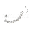 Rhinestone Cuff Earrings for Girl Women Gift EJEW-B042-06P-B-3