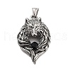 Retro 304 Stainless Steel Big Pendants STAS-I205-36AS-D-1