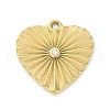 304 Stainless Steel Pendants STAS-V003-05G-06-1