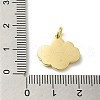 Brass Pave Natural White Shell Pendants with Jump Rings KK-D095-03B-G-3