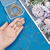 Beebeecraft 20Pcs Brass Hoop Earring Findings FIND-BBC0003-25-3