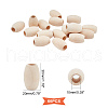 Unfinished Wooden Beads WOOD-PH0001-46-4