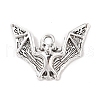 Tibetan Style Alloy Bat Pendants X-TIBEP-Q043-255-RS-1
