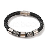 Braided Microfiber Leather Cord Bracelets BJEW-B096-18B-1