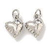 Rack Plating Brass Micro Pave Clear Cubic Zirconia Charms KK-E114-12P-1