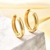Rack Plating Ring Brass Hoop Earrings for Women EJEW-C125-14G-1