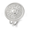 304 Stainless Steel Open Cuff Rings RJEW-D081-01S-1