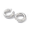 Rack Plating Brass Ring Cuff Earrings for Women X1-EJEW-H135-01P-01-2