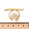Brass Cuff Rings for Women RJEW-F183-02C-G-5