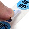 Percent Off Round Roll Stickers DIY-D078-04-4