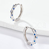 Elegant S925 Sterling Silver Hoop Earrings EH3926-6-2