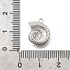 Brass Pave Clear Cubic Zirconia Charms KK-C096-14C-P-3
