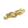 Rack Plating Brass Micro Pave Cubic Zirconia Pendants KK-U022-01B-02-2