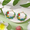 Brass Hoop Earring EJEW-MZ00197-2