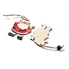 9Pcs 3 Styles Christmas Wood Pendant Decorations Set WOOD-U004-01A-3