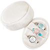 Oval Shape Velvet Rings Storage Gift Boxes CON-WH20001-06A-1