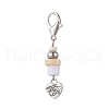 Tibetan Style Alloy Heart Pendant Decorations HJEW-JM03348-4