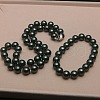 Shell Pearl Round Beaded Necklaces & Bracelets Sets for Women WG18377-01-1