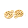 Brass Pendants KK-U024-08G-2