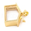Rack Plating Brass Locket Pendants KK-F874-01G-06-2