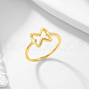 Hollow Bowknot 925 Sterling Silver Finger Rings for Women AC9249-5-1
