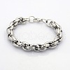 Tarnish Resistant Casual Style 304 Stainless Steel Double Link Chain Bracelets X-STAS-O036-37P-1
