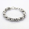 Casual Style 304 Stainless Steel Double Link Chain Bracelets X-STAS-O036-37P-1