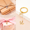 SUPERFINDINGS 12Pcs 2 Colors Brass Micro Pave Cubic Zirconia Charms KK-FH0007-76-6