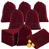   30Pcs Rectangle Velvet Pouches TP-PH0001-21A-1