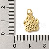 Rack Plating Brass Micro Pave Cubic  Zirconia Pendants KK-U027-16G-3