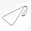 304 Stainless Steel Rope Chain Necklaces NJEW-E026-09-3
