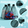 SOFPLATE 30pcs Large Organza Pouches Portable Shoes Bag Travel Storage Drawstring Bags OP-SP0001-03A-02-5