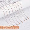 Unicraftale PVD Vacuum Plating Classic Plain 304 Stainless Steel Mens Womens Cable Chain Necklaces STAS-UN0017-38RG-B-5