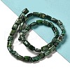 Dyed Natural African Turquoise(Jasper) Beads Strands G-G085-A06-01-2