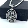 Ancient Greek Stainless Steel Religion Saint Jude Pendant Necklaces for Men DV4851-4