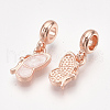 Sparkling Alloy European Dangle Charms MPDL-S067-021RG-B-2