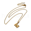 PVD Vacuum Plating 201 Stainless Steel Necklaces NJEW-H033-01G-M-2