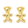Brass Stud Earrings EJEW-R016-24G-4