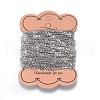 Tarnish Resistant 304 Stainless Steel Twisted Chains Curb Chains CHS-P002-03P-0.6MM-1