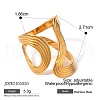 201 Stainless Steel Adjustable Cuff Rings for Women FS-WGDC2FB-02-2