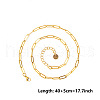 4MM Unisex 304 Stainless Steel Paperclip Chains Necklaces AU9647-2-2