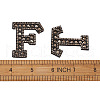 Alphabet Resin Rhinestone Patches DIY-TAC0005-45H-7