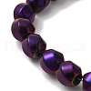 Electroplated Synthetic Magnetic Hematite Beads Strands G-I364-J01-03-3
