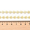 Brass Flower Link Chain Necklaces NJEW-M108-25G-3
