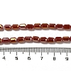 Electroplate Glass Beads Strands EGLA-D031-01O-4