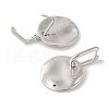 Flat Round Brass Hoop Earrings for Women EJEW-Q389-08P-2