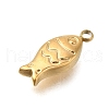 PVD Vacuum Plating 201 Stainless Steel Pendants STAS-C111-22G-2