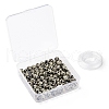 100Pcs 8mm Natural Dalmatian Jasper Round Bead DIY-LS0002-37-7