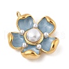 304 Stainless Steel Enamel Pendants STAS-P380-79G-03-2