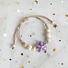 Starfish Ceramic Beads Braided Bead Bracelets FS-WG4C919-05-1